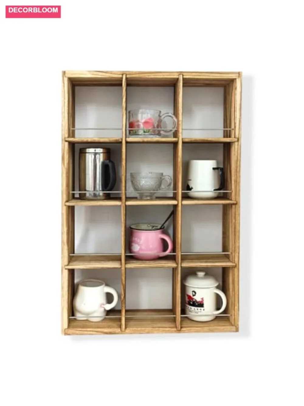 Wall Mounted Coffee Mug Display Rack